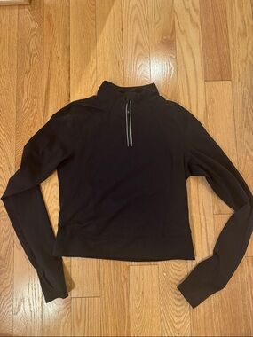90 Degree By Reflex Black Quarter-Zip Performance Top